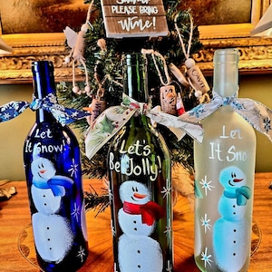 CHRISTMAS WINE BOTTLES