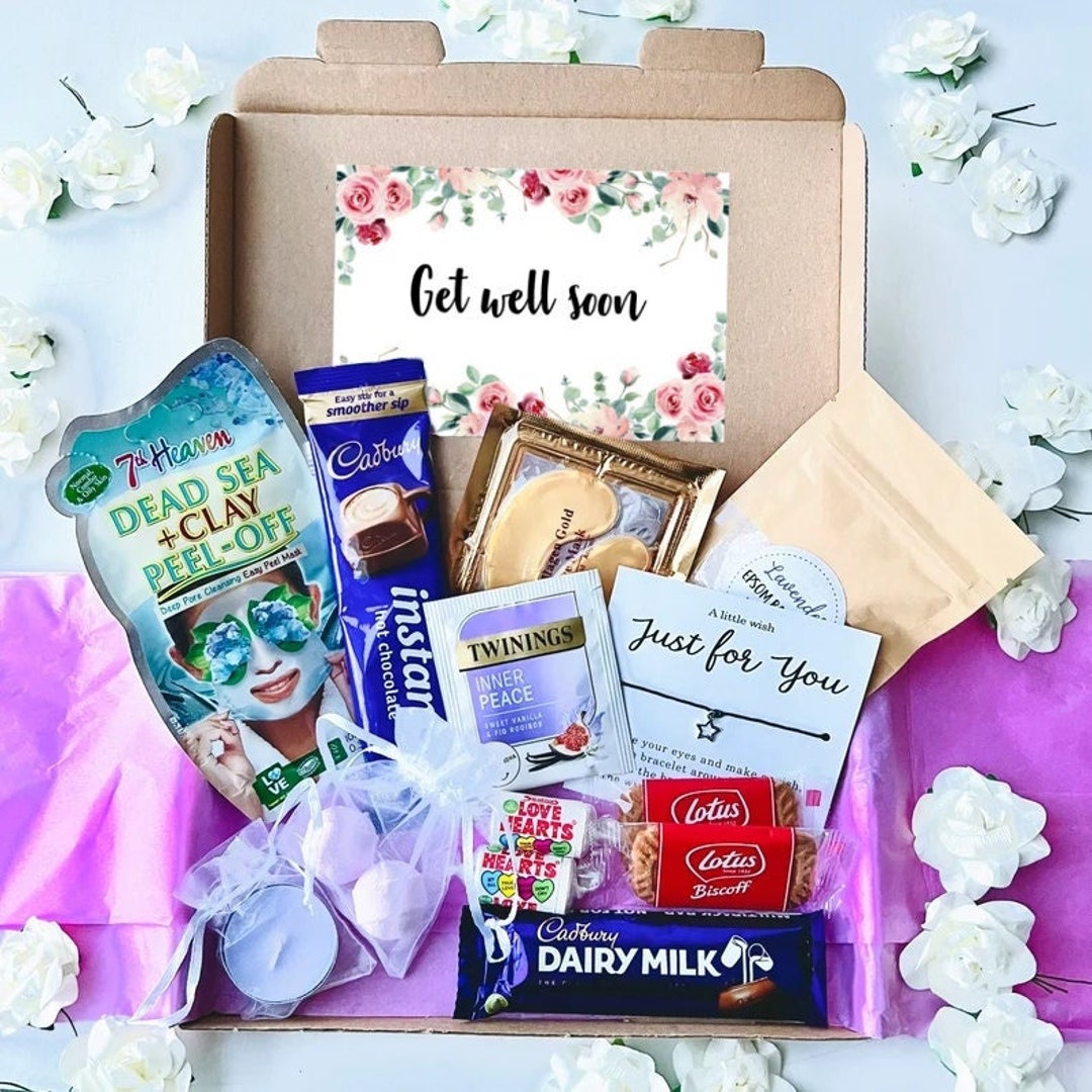 Get Well Soon Gift Box for Her Letterbox Gift Box Feel Better Etsy
