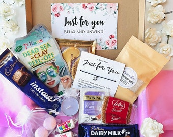 Pamper Box Self Care Relaxation Box Gift For Her Birthday Christmas Letterbox Gift Box Care Package Hug In A Box Pick Me Up Spa Box Hamper