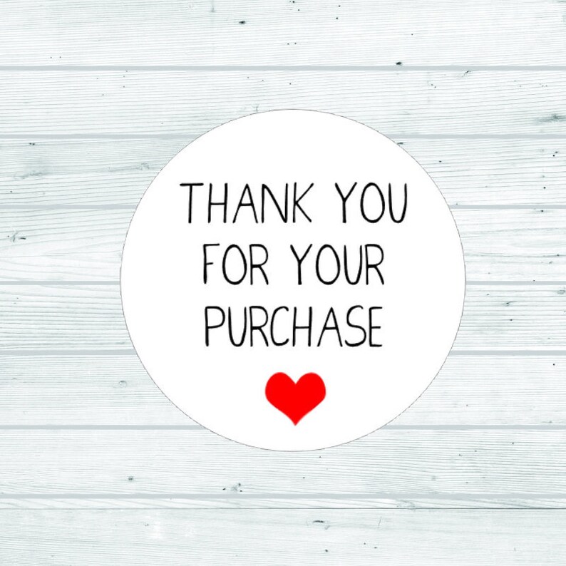 thank you for purchasing sticker