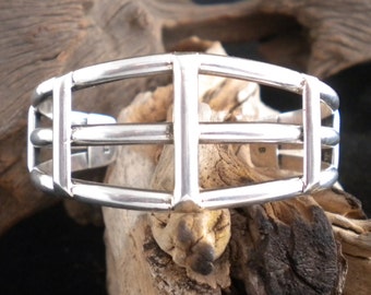 Gorgeous 3 Band Sterling Silver Bracelet Cuff Bracelet Sterling Bracelet Stackable Bracelet Accent Bracelet HandcraftedSWDesigns