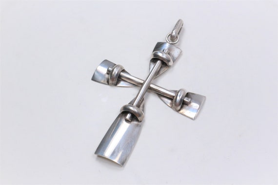 Norwegian very large nautical solid silver cross … - image 4