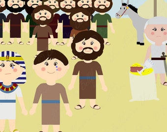 Joseph Digital Clipart: Joseph Forgives His Brothers