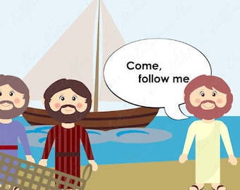 Calling the Apostles Digital Clipart