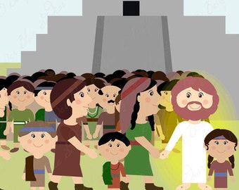 The Savior in the New World Digital Clipart