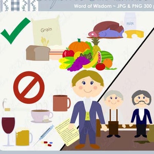 Word of Wisdom Digital Clipart