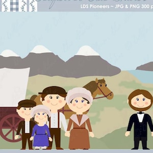 Clipart digital de los pioneros SUD