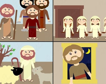 Selected Parables from Matthew 24-25 Digital Clipart