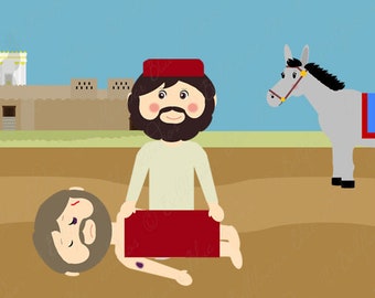 The Good Samaritan Digital Clipart