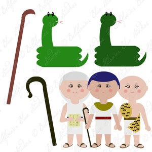 Moses and the Ten Plagues Digital Clipart image 5