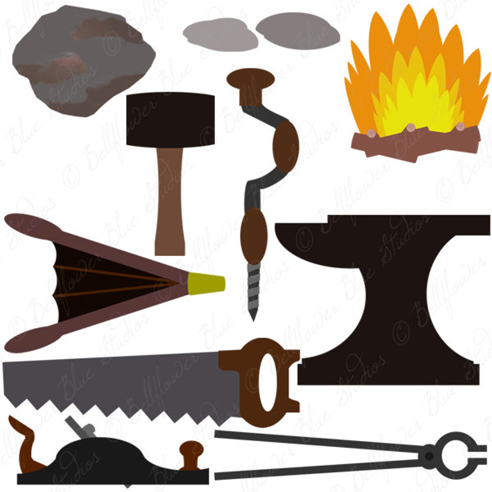 Nephi Builds A Ship Digital Clipart - Etsy