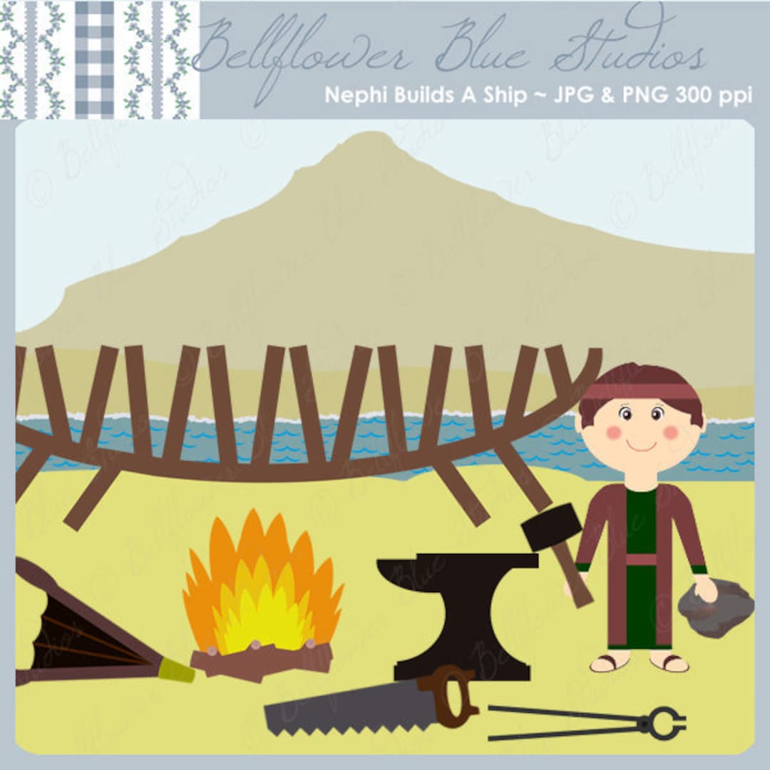 Lds Clip Art Nephi Building The Boat