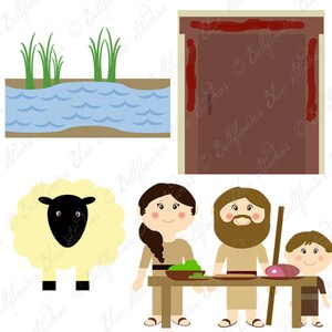 Moses and the Ten Plagues Digital Clipart image 6