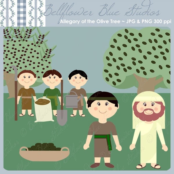 The Allegory of the Olive Tree Digital Clipart
