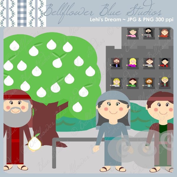 Lehi's Dream Digital Clipart (full Color Version) - Etsy