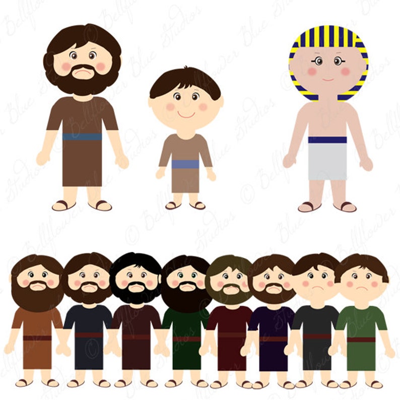 Joseph Digital Clipart: the Coat of Many Colors - Etsy
