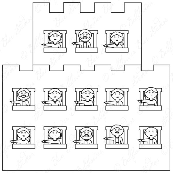 Lehi's Dream Digital Clipart (black &amp; White Line Art Version) - Etsy