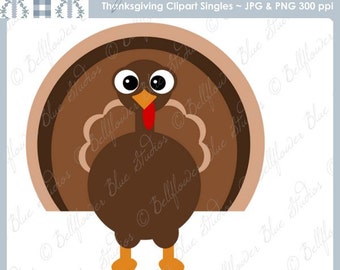 Turkey Digital Clipart Single