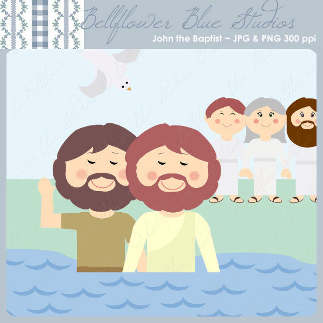 John the Baptist Digital Clipart - Etsy