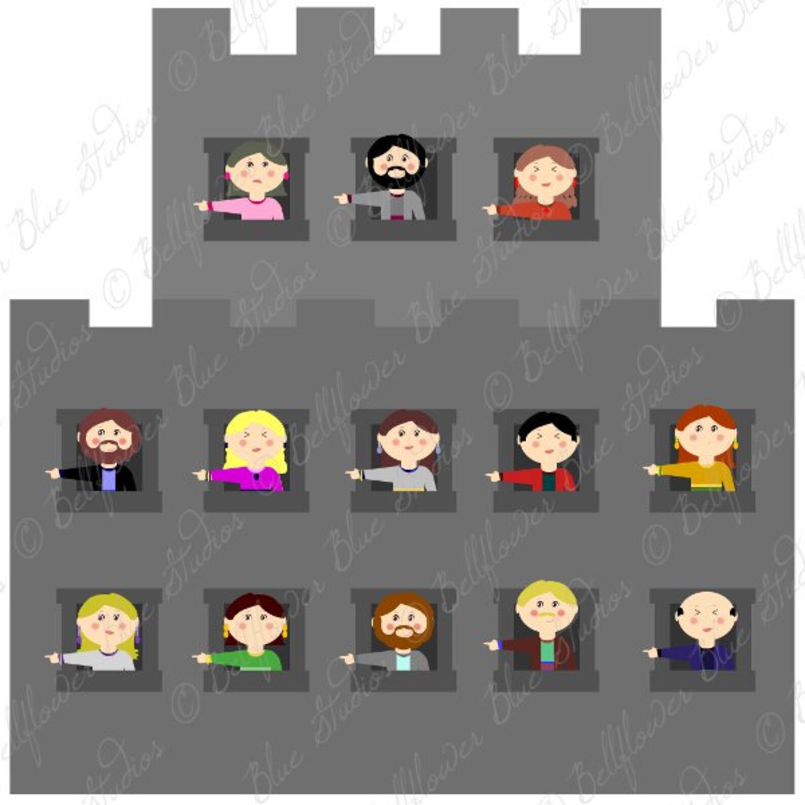 Lehi's Dream Digital Clipart (full Color Version) - Etsy