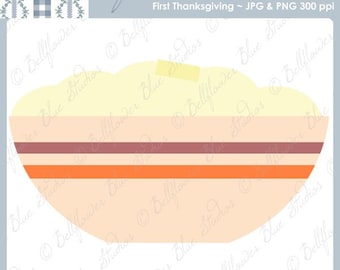 Mashed Potatoes Digital Clipart Single