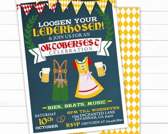 Oktoberfest Invite Etsy