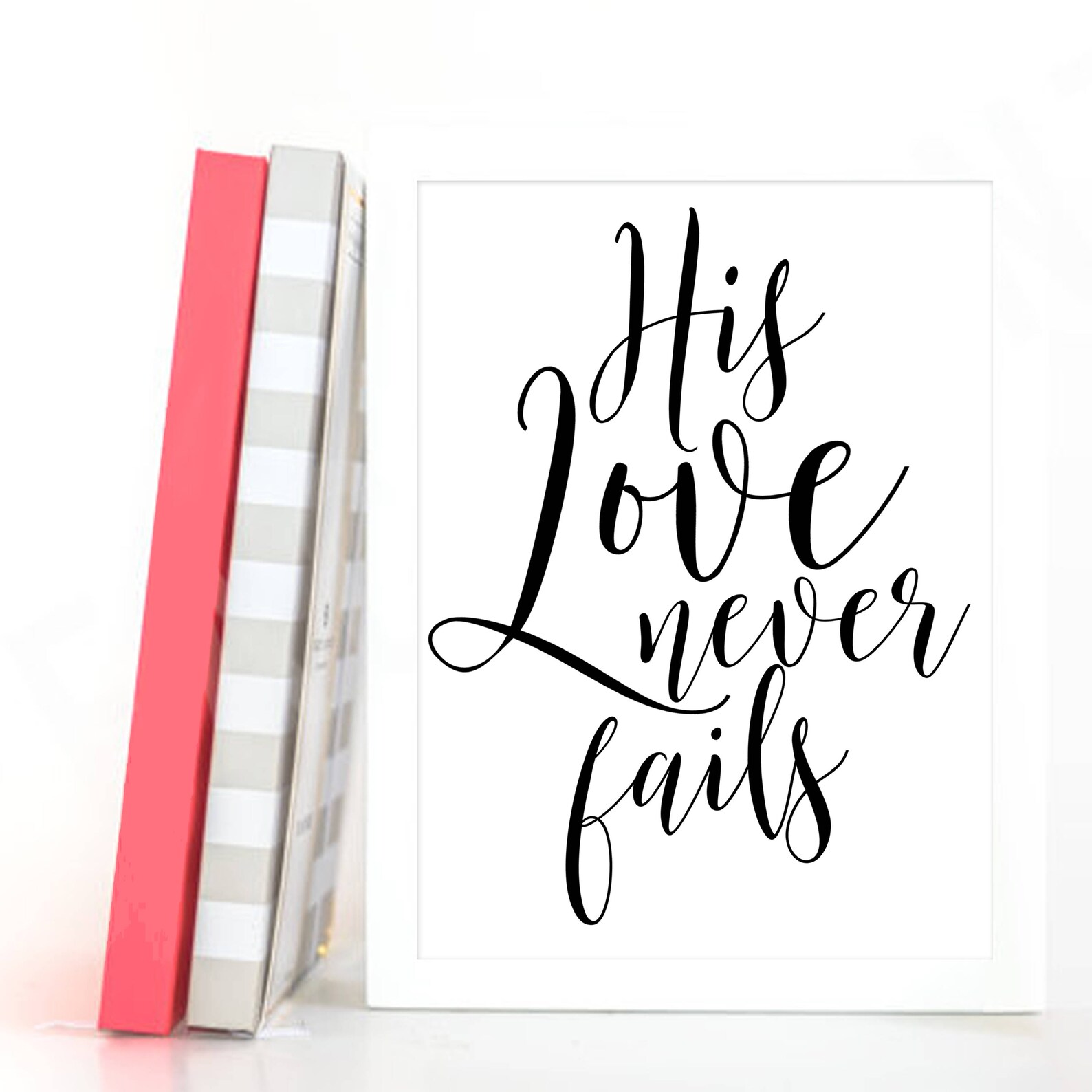His Love Never Fails PRINTABLE Bible Wall Art Printable | Etsy
