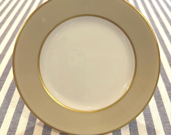 Legle Porcelain Limoges Gold Encrusted Set 6 Demitasses, 5 Saucers