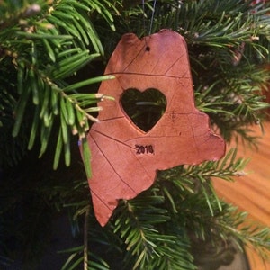 Maine ornamento personalizzato Maine stato ornamento Maine foglia ornamento New England Ornamento natalizio New England ornamento ornamento personalizzato OOAK