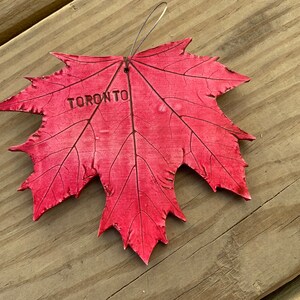 Toronto maple leaf ornament, Toronto Maple Leaves ornament, Toronto ornament