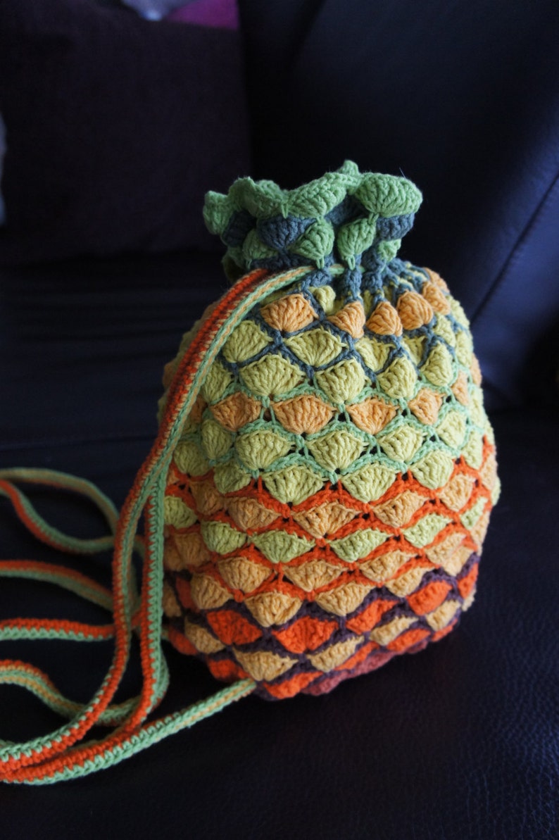 Crochet Pineapple Bag - Etsy