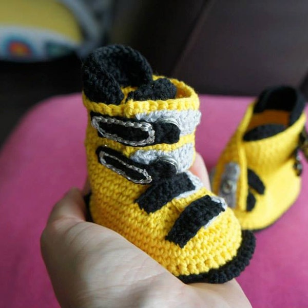 First Ever Crochet Skiing Boots