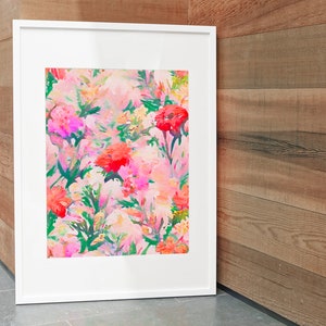 Floral Printable Art, Floral Artwork, Floral Digital Print ...
