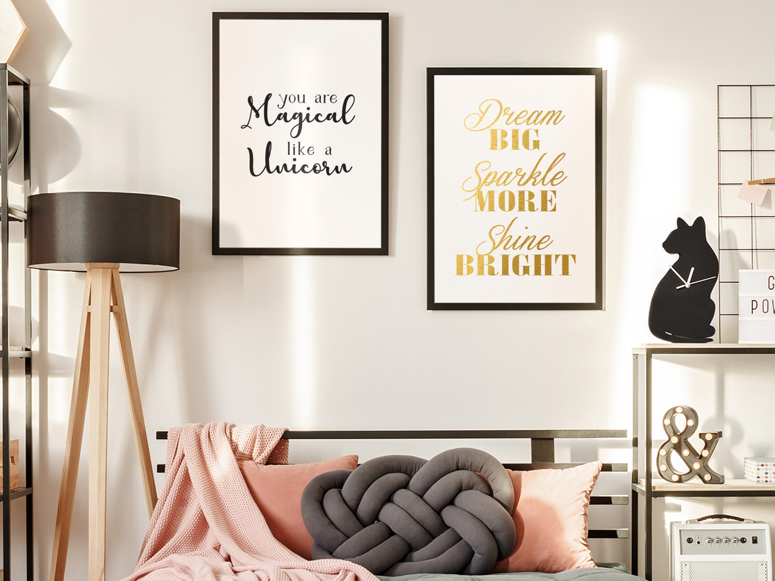 you are magical like a unicorn quote print inspirational etsy