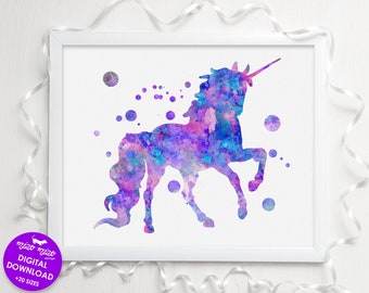 Unicorn Wall Art - Etsy