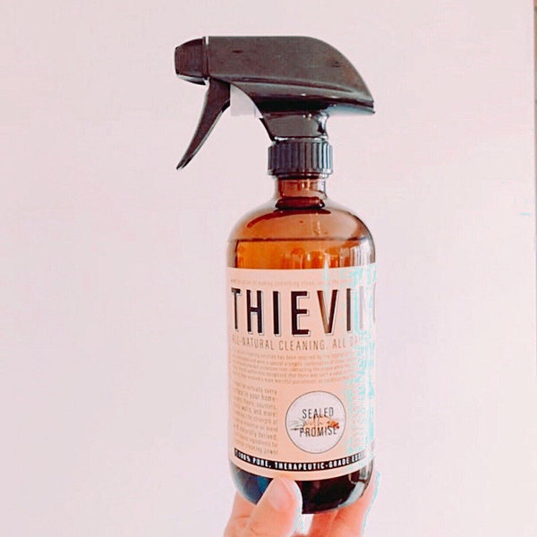 Thieves Cleaner Label \ Household Cleaner \ Spray Bottle Label \ All Purpose Cleaner \ Cute Label Design \ Modern Design\ Make & Take