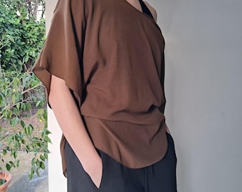 Cold Shoulder Top: Women's Boho Chic Summer Blouse