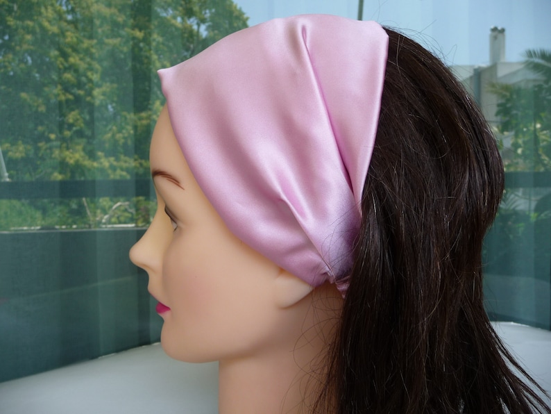 Extra Wide Headband for Women Pastel Silk Headband Summer Etsy