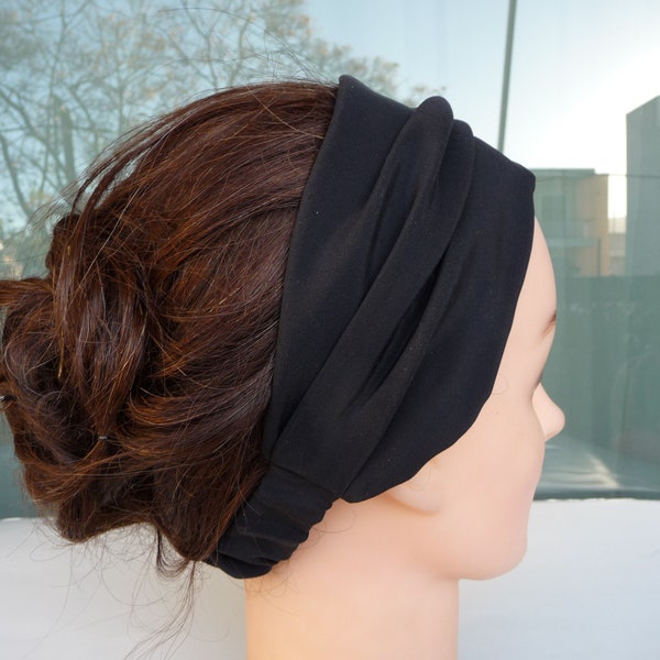 Wide headband turban, Comfortable headband, Silk headband women, Luxury headband, Gifts headband for friends women, Birthday gift women