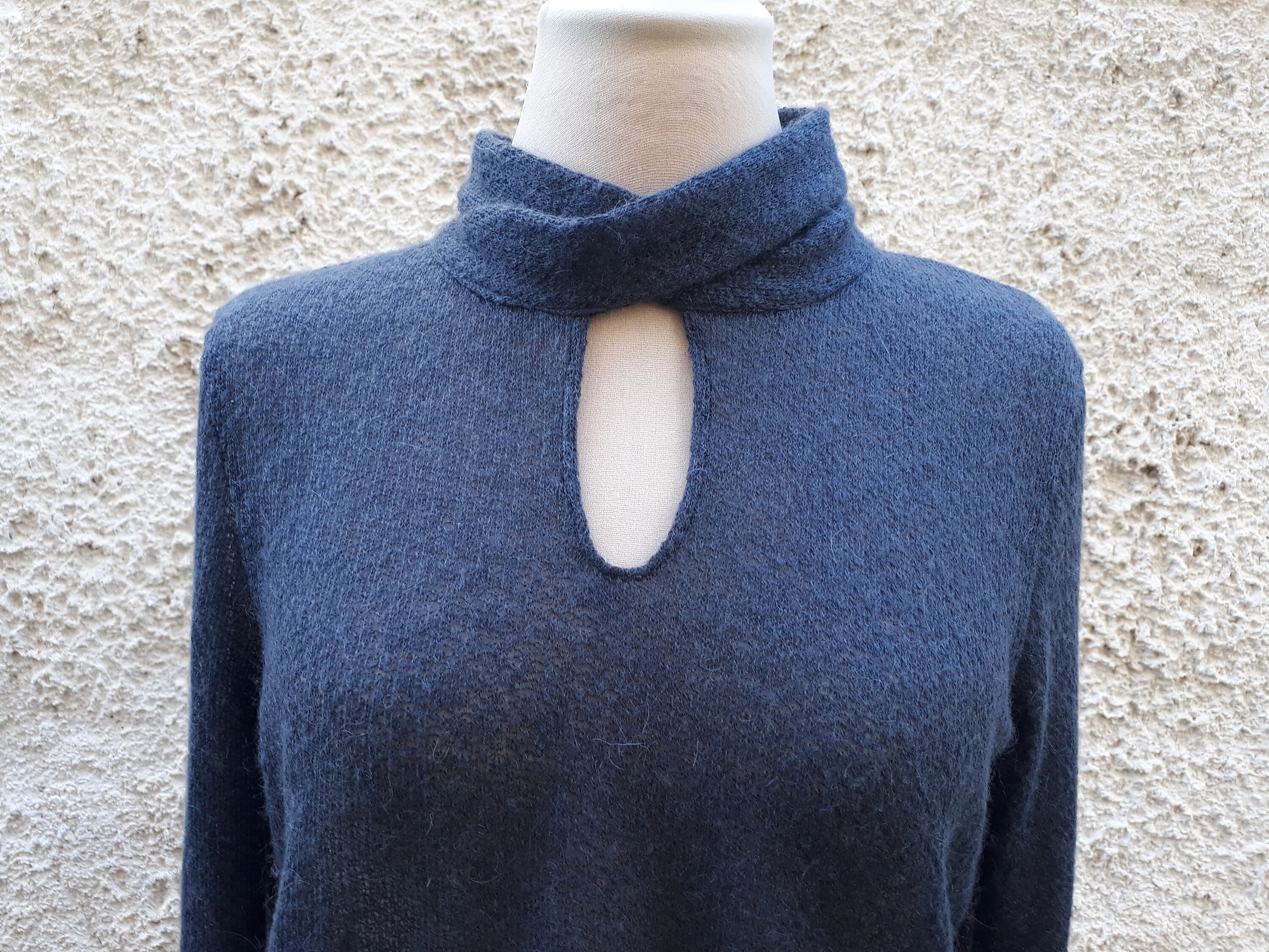 Bow Tie Top Pdf Sewing Pattern, Pdf Pattern Knit Blouse With a Long ...
