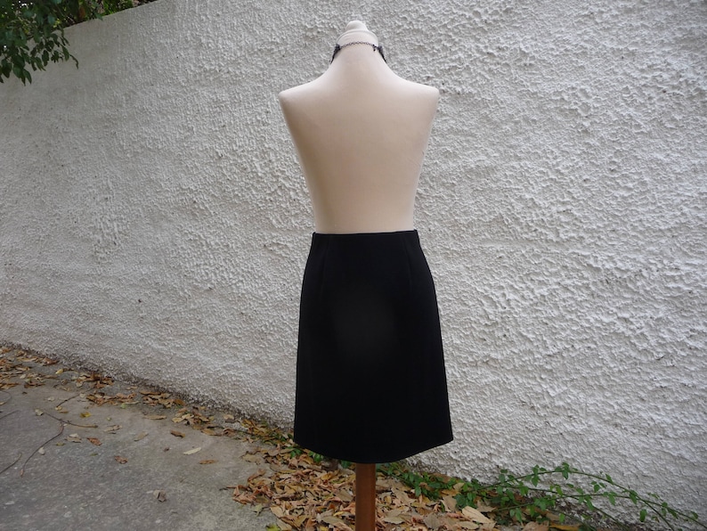 A Line Skirt Womens Cute Skirts Black Knee Length Winter - Etsy