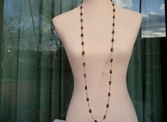 Art deco 1930s necklace, Faux Agate Bead Necklace… - image 7
