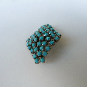 Vintage Brooch, Turquoise Stones Brooches, Art Deco Style Brooch, Gifts for Her, Wedding Gift, Women Gift Brooch