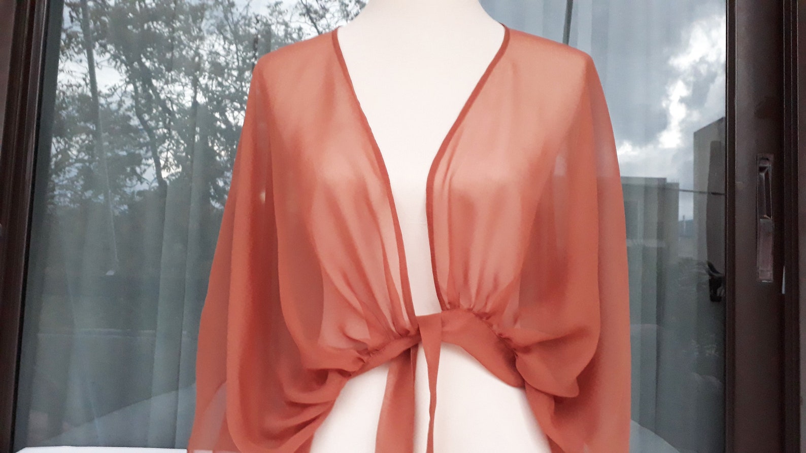 Women Bolero for Party, Silk Cropped Jacket, Black Bolero, See Through ...