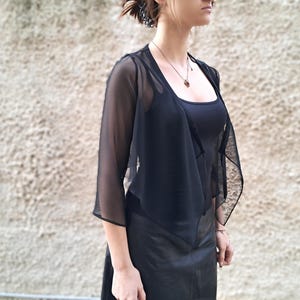 Sheer Chiffon Flow Jacket