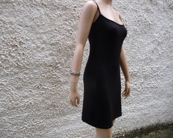 The Knee Length Dress Black Spaghetti 