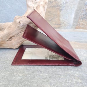 Porta carte di credito in pelle, portafoglio sottile e minimalista per papà o fratello, regalo di Natale personalizzato, portafoglio in vera pelle