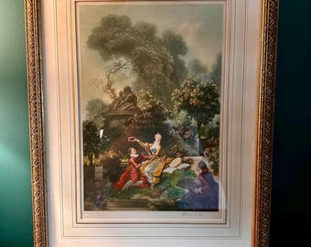 Framed and Signed Antique Mezzotint by Arther Cox