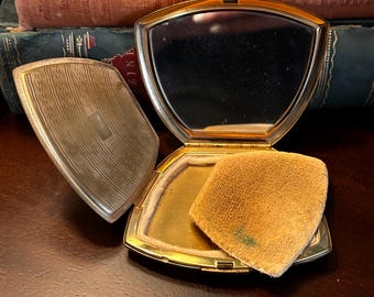 Vintage Elgin American Beauty Mirrored Powder Compact