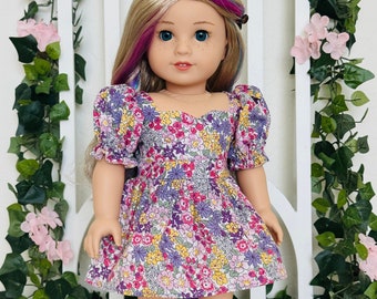 Floral  Dress for 18" Dolls